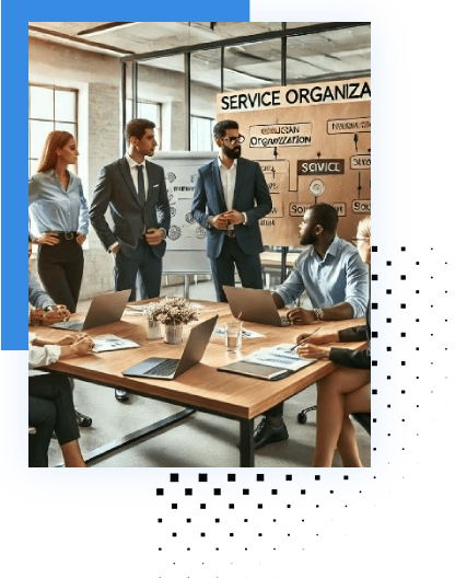 Besprechung in modernem Büro